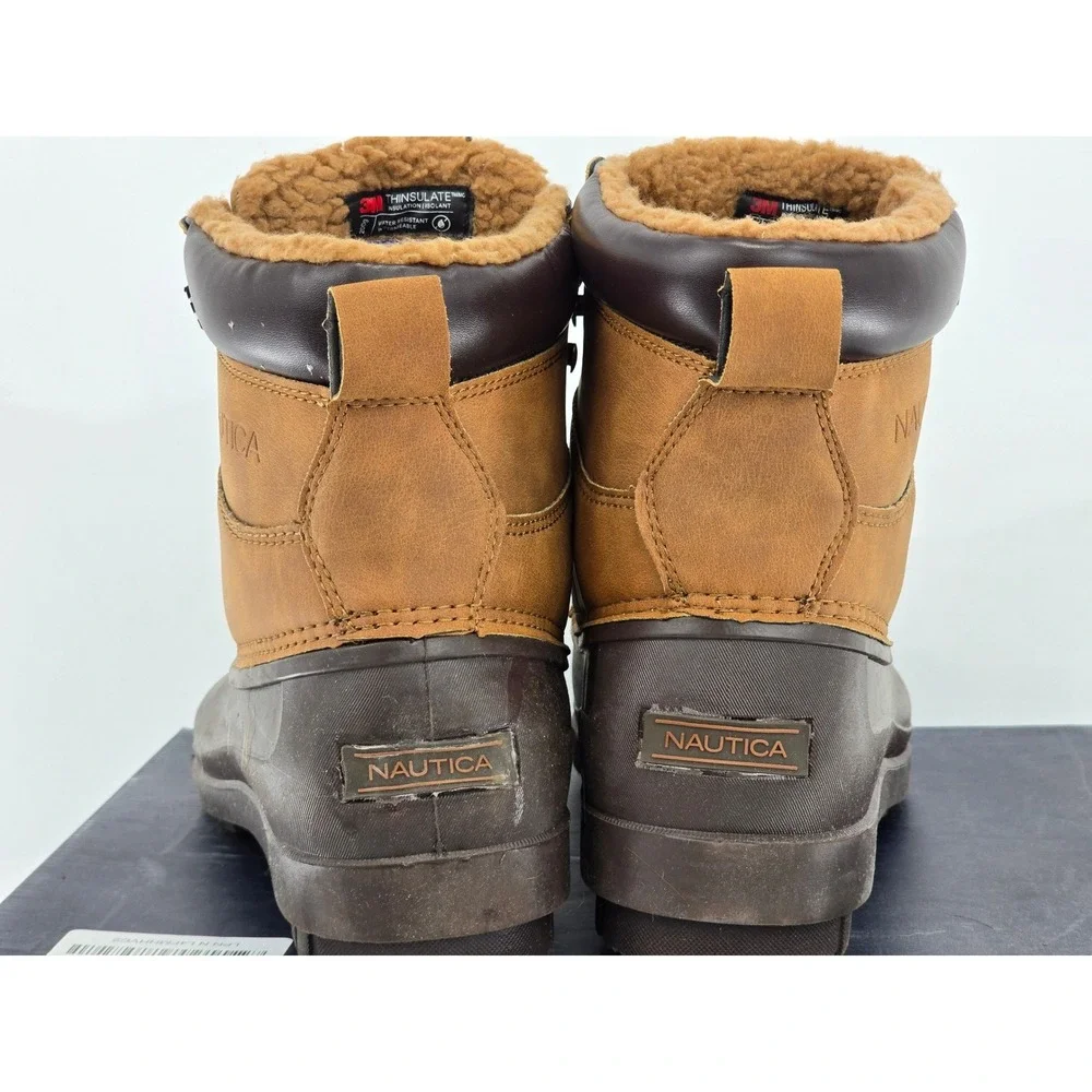 Nautica Dazo 2 Duck Boots Mens 10 Tan Brown Thinsulate  display picture 3